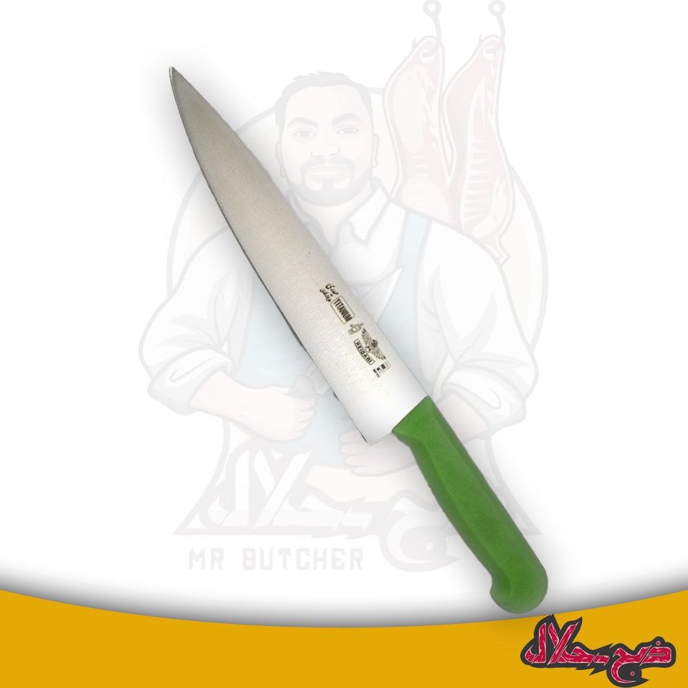 چاقوی برش راسته طرح برزیل حیدری فولاد المان سری اول سایز8