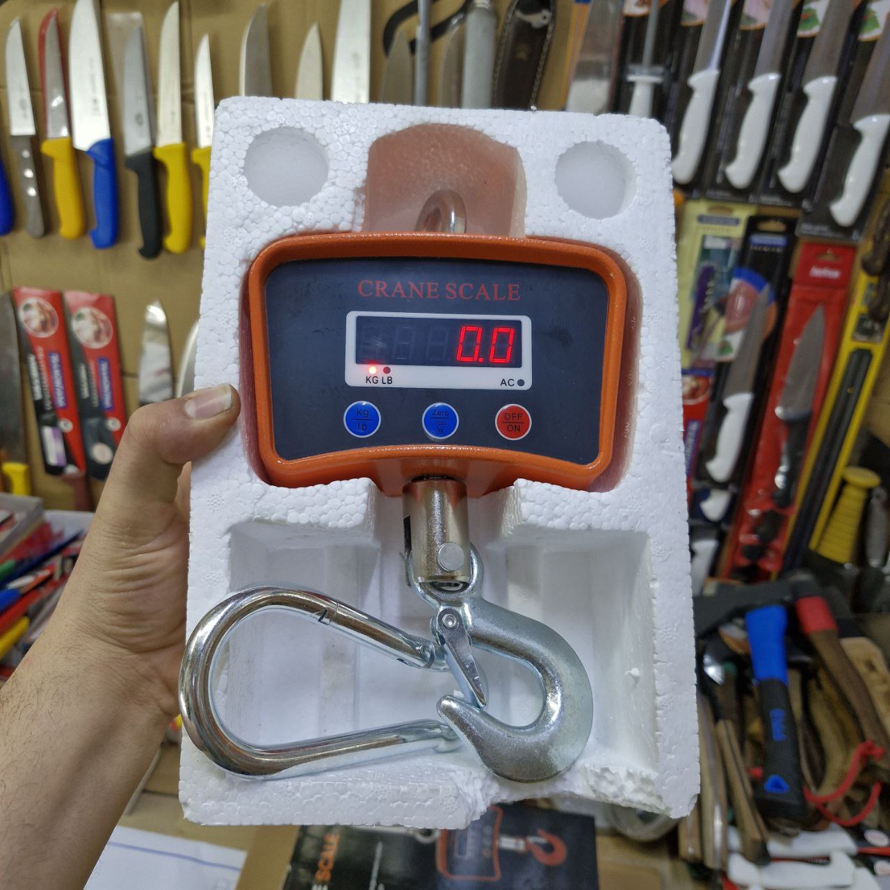 ترازو اویز 500کیلویی قصابی شارژی 1سال گارانتی